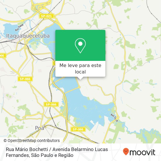 Rua Mário Bochetti / Avenida Belarmino Lucas Fernandes mapa
