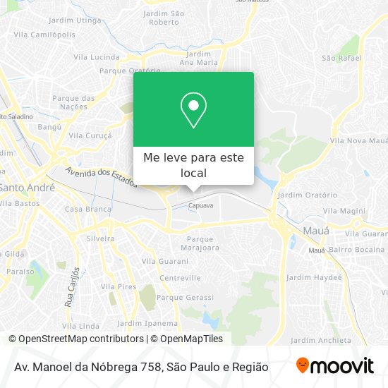 Av. Manoel da Nóbrega 758 mapa