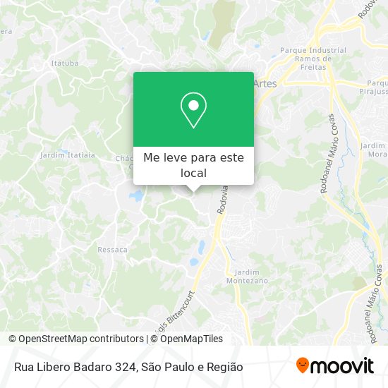 Rua Libero Badaro 324 mapa