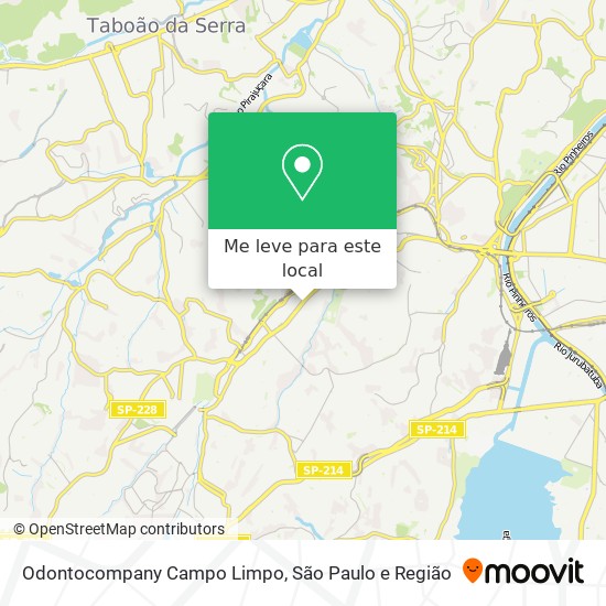 Odontocompany Campo Limpo mapa