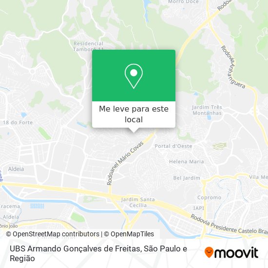 UBS Armando Gonçalves de Freitas mapa