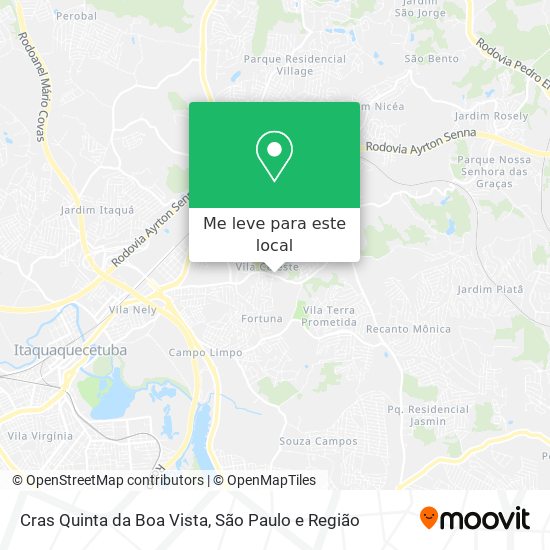 Cras Quinta da Boa Vista mapa