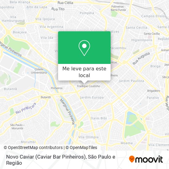 Novo Caviar (Caviar Bar Pinheiros) mapa