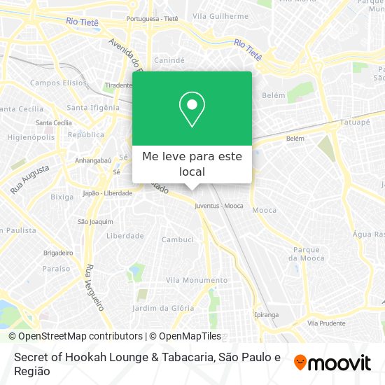 Secret of Hookah Lounge & Tabacaria mapa