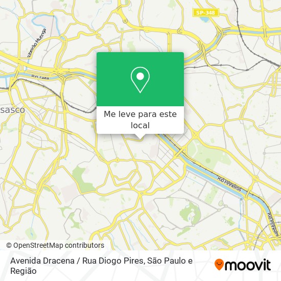 Avenida Dracena / Rua Diogo Pires mapa