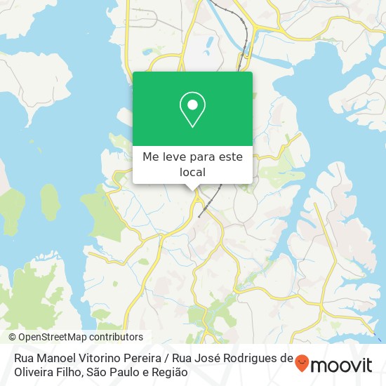 Rua Manoel Vitorino Pereira / Rua José Rodrigues de Oliveira Filho mapa