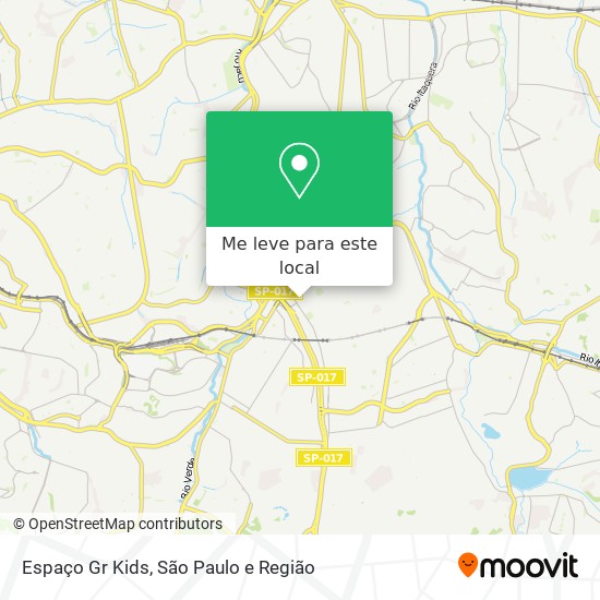 Espaço Gr Kids mapa