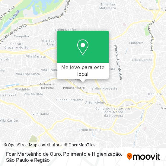 Fcar Martelinho de Ouro, Polimento e Higienização mapa