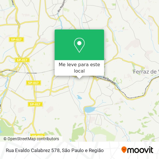 Rua Evaldo Calabrez 578 mapa