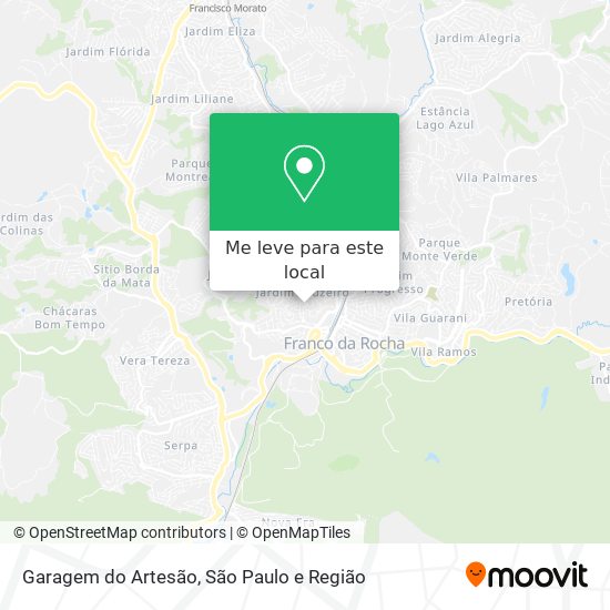 Garagem do Artesão mapa