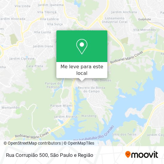 Rua Corrupião 500 mapa