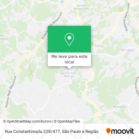 Rua Constantinopla 228/477 mapa