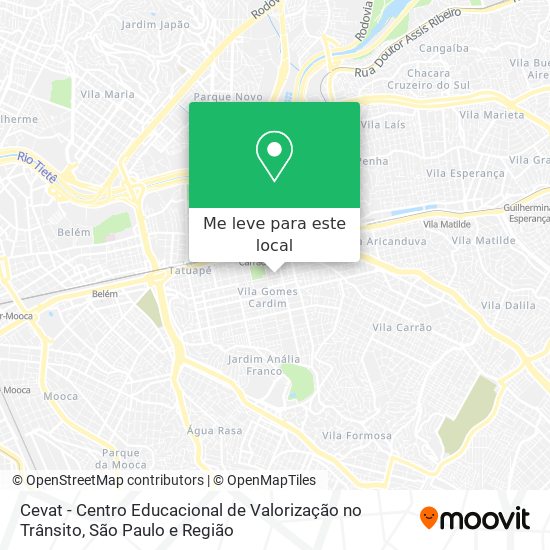 Cevat - Centro Educacional de Valorização no Trânsito mapa