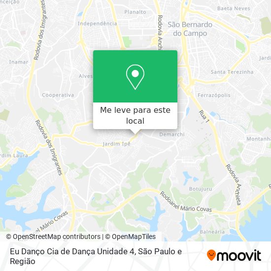 Eu Danço Cia de Dança Unidade 4 mapa