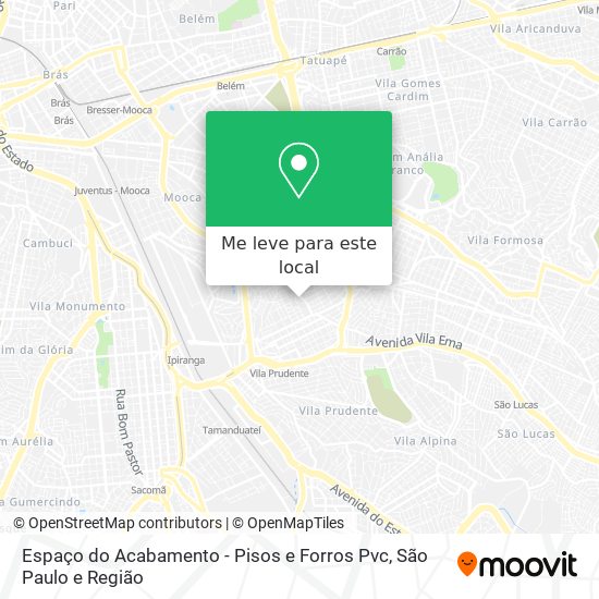 Espaço do Acabamento - Pisos e Forros Pvc mapa