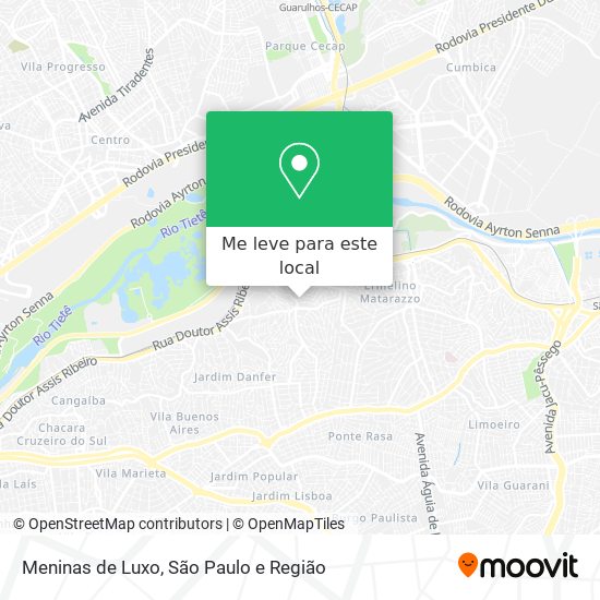 Meninas de Luxo mapa