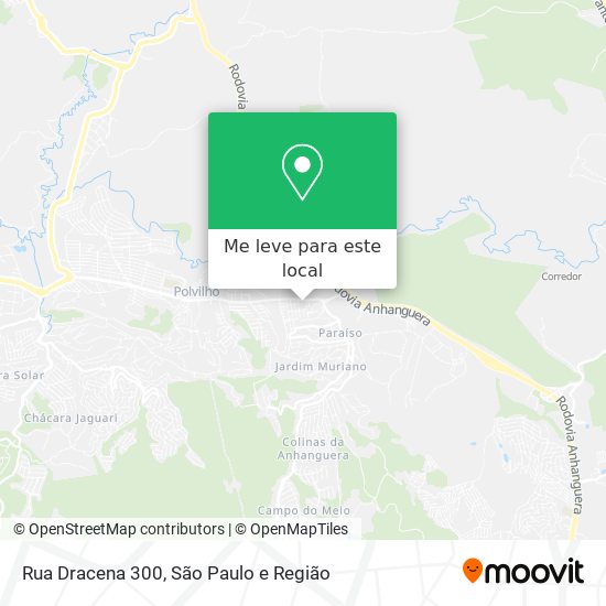 Rua Dracena 300 mapa