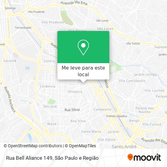 Rua Bell Aliance 149 mapa