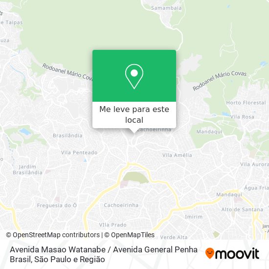 Avenida Masao Watanabe / Avenida General Penha Brasil mapa