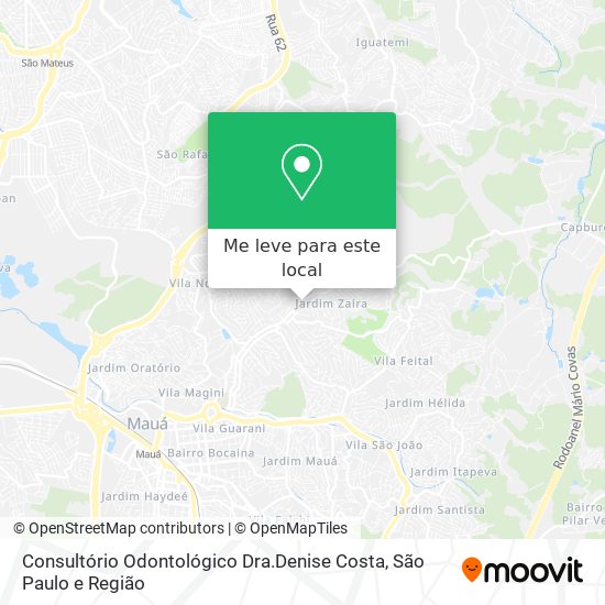 Consultório Odontológico Dra.Denise Costa mapa