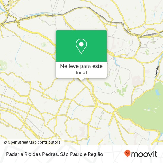 Padaria Rio das Pedras mapa