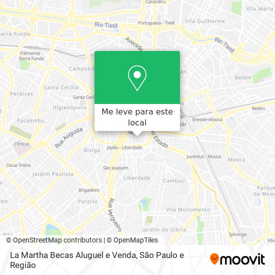 La Martha Becas Aluguel e Venda mapa