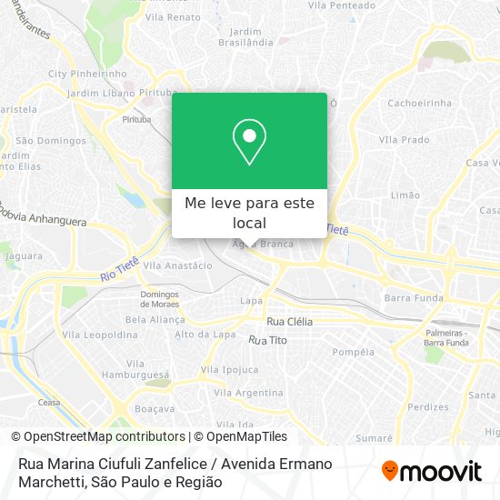 Rua Marina Ciufuli Zanfelice / Avenida Ermano Marchetti mapa