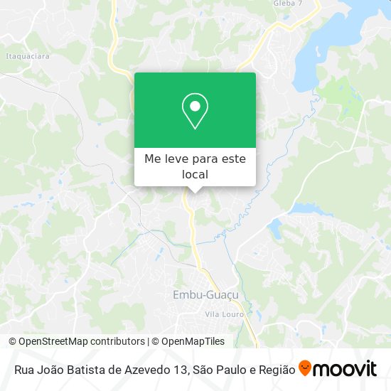 Rua João Batista de Azevedo 13 mapa
