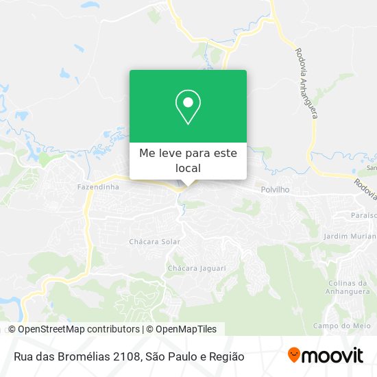 Rua das Bromélias 2108 mapa