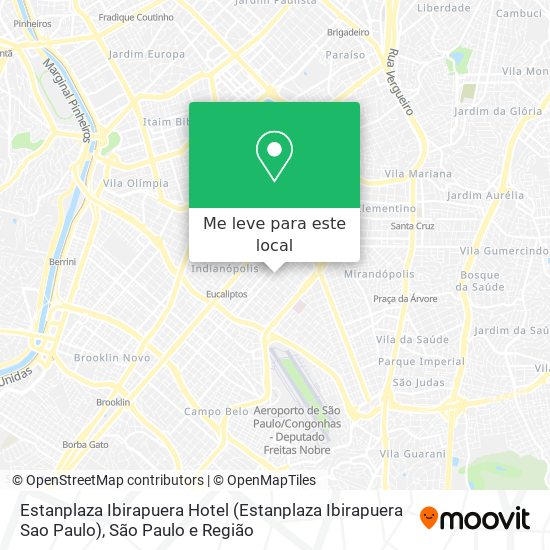 Estanplaza Ibirapuera Hotel (Estanplaza Ibirapuera Sao Paulo) mapa