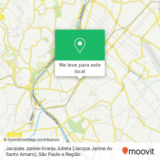 Jacques Janine-Granja Julieta (Jacque Janine Av Santo Amaro) mapa