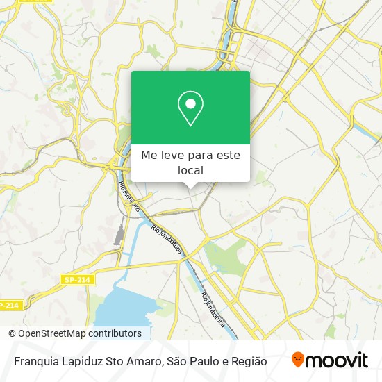 Franquia Lapiduz Sto Amaro mapa