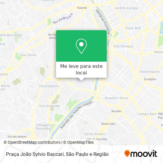 Praça João Sylvio Baccari mapa