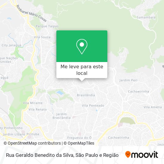 Rua Geraldo Benedito da Silva mapa