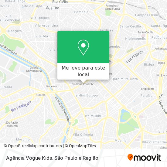 Agência Vogue Kids mapa