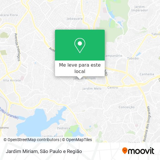Jardim Miriam mapa