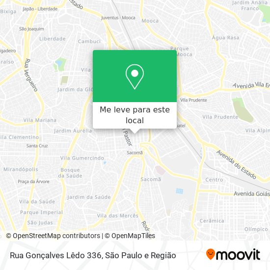 Rua Gonçalves Lêdo 336 mapa