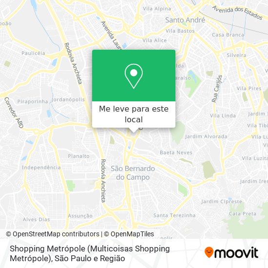 Shopping Metrópole (Multicoisas Shopping Metrópole) mapa
