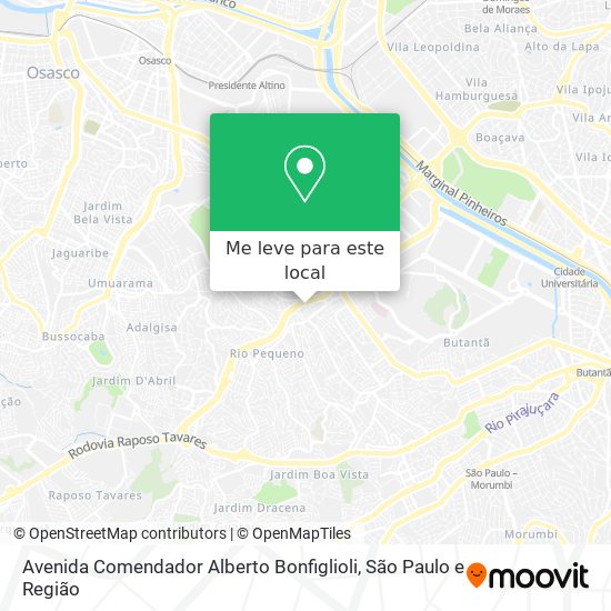 Avenida Comendador Alberto Bonfiglioli mapa