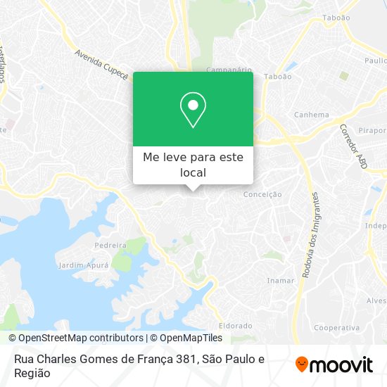 Rua Charles Gomes de França 381 mapa