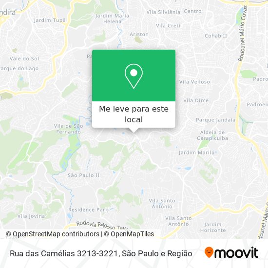 Rua das Camélias 3213-3221 mapa