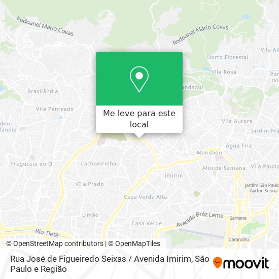 Rua José de Figueiredo Seixas / Avenida Imirim mapa