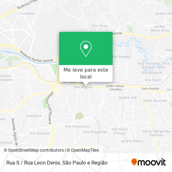Rua S / Rua Leon Denis mapa