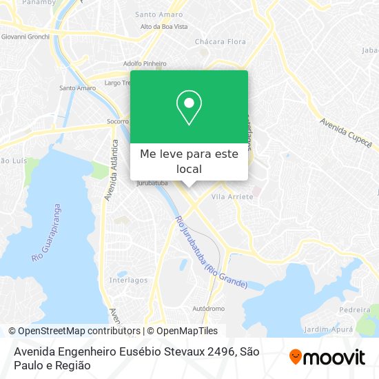 Avenida Engenheiro Eusébio Stevaux 2496 mapa