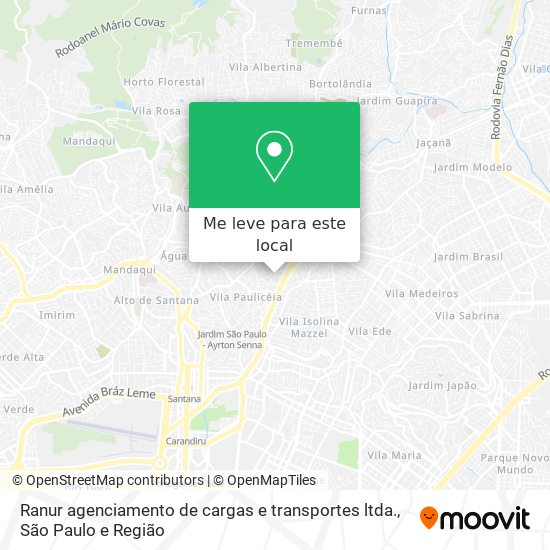 Ranur agenciamento de cargas e transportes ltda. mapa