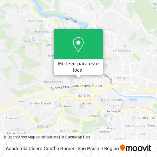 Academia Cicero Costha Barueri mapa