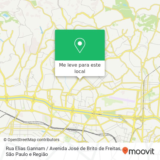 Rua Elias Gannam / Avenida José de Brito de Freitas mapa