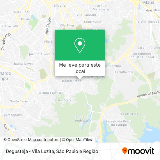 Degusteja - Vila Luzita mapa
