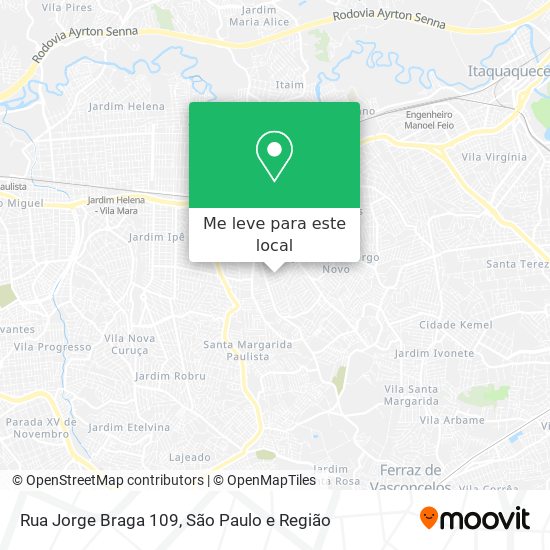 Rua Jorge Braga 109 mapa