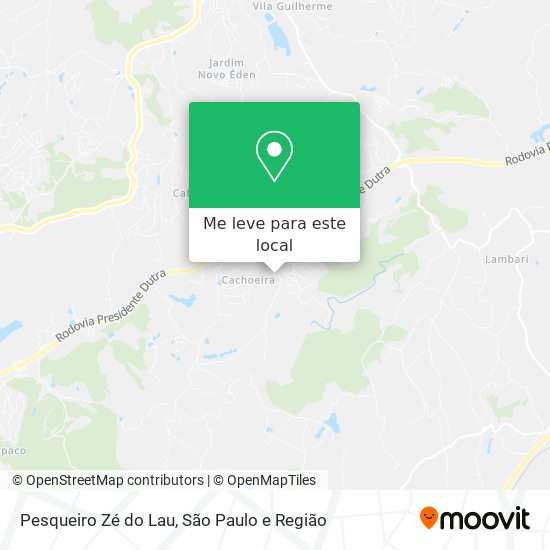Pesqueiro Zé do Lau mapa